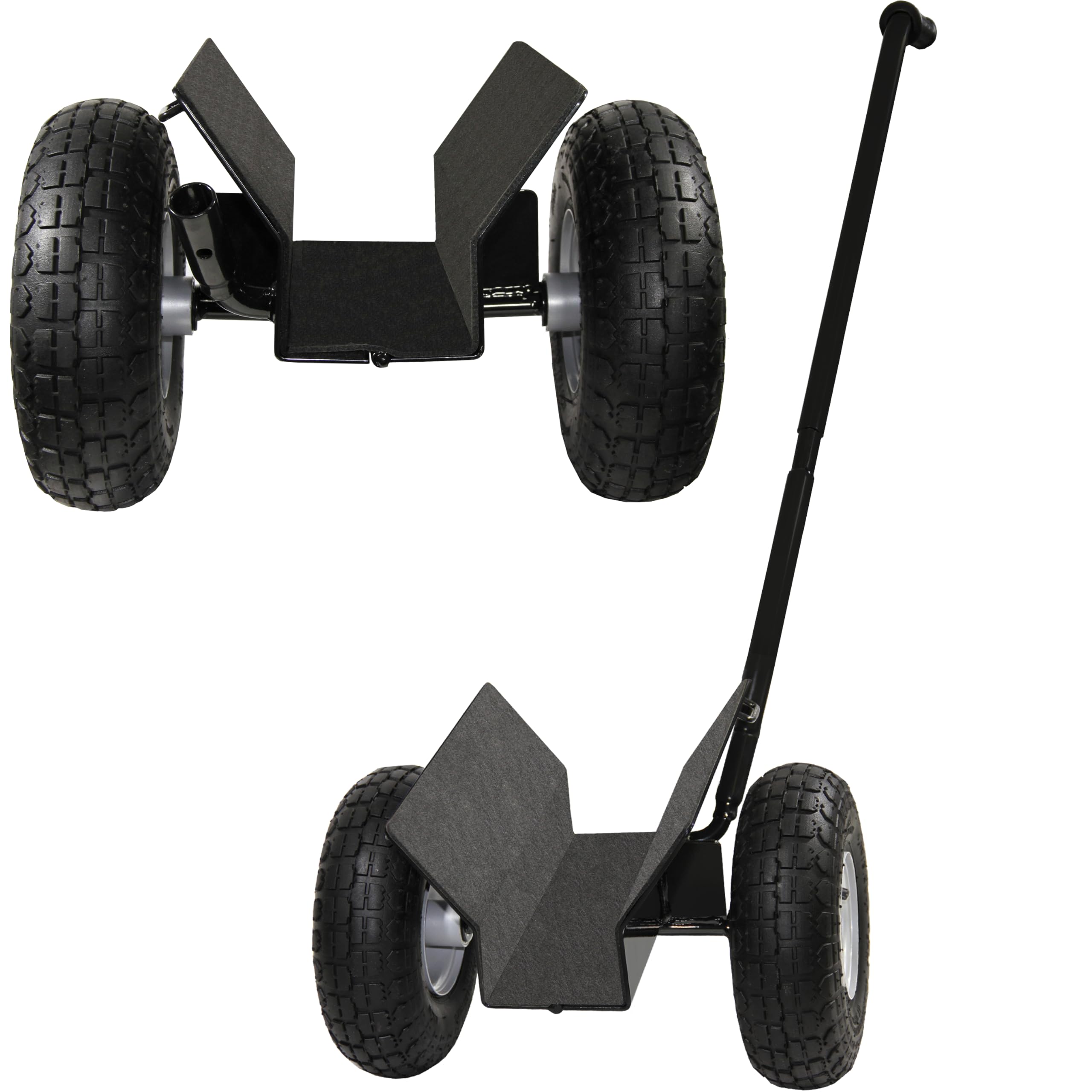 Plattenroller 275kg Tragkraft Plattenwagen mit Handgriff, Klemmwagen für Holzplatten, Glasplatten, Türen, Klemmbreite 0–10 cm, 4.10/3.50-4 Reifen P4