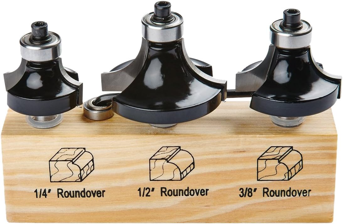 Irwin Tools 1901045 Marples Roundover Router Bit Set (3 Piece)