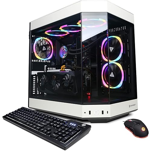 CyberpowerPC Gamer Supreme Liquid Cool Y60 Gaming PC, Intel Core i7-12700KF 3.6GHz, GeForce RTX 3060 Ti 8GB, 16GB DDR5, 1TB Gen 4 NVMe SSD, 2TB HDD, WiFi Ready & Win 11 Home (SLCY602500A), White