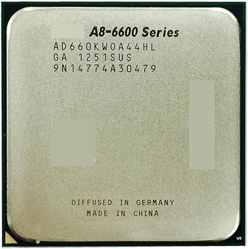 Miniatura 1 de CPU A8 6600K A8-6600K CPU 3.9GHz 100W Socket FM2 Desktop Quad-Core CPU Procesador AD660KWOA44HL Responsivo y potente