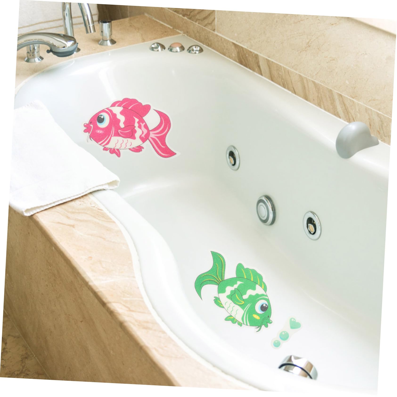36piezas Pegatinas Antideslizantes De Peces para Baño Decorativas De Peva Adherentes y Resistentes Prevención De Caídas Bañeras y Duchas para Hogar y Hoteles