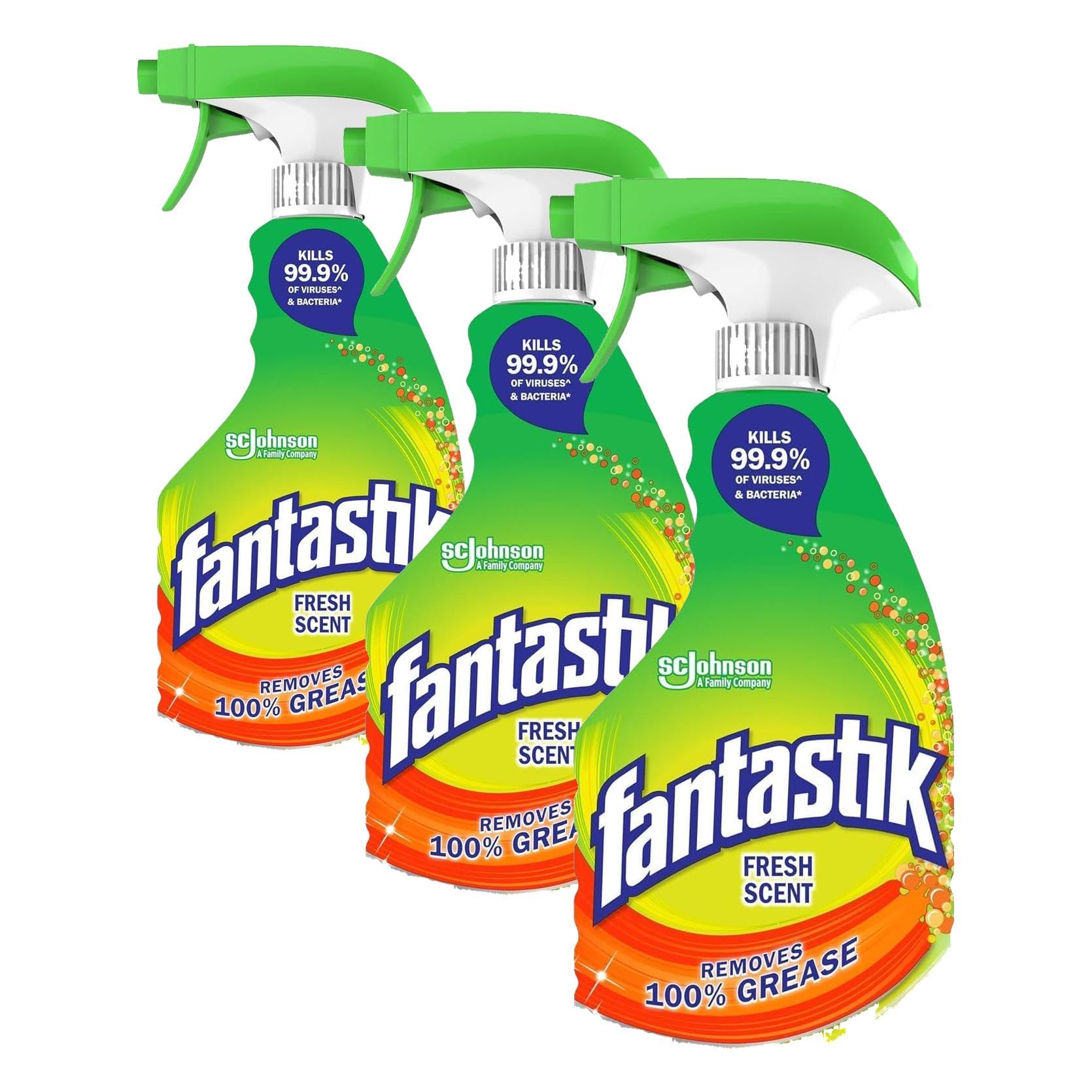 Fantastik All Purpose Cleaner Spray, Kitchen Degreaser, Fresh Scent, 32 oz (Pack of 3)