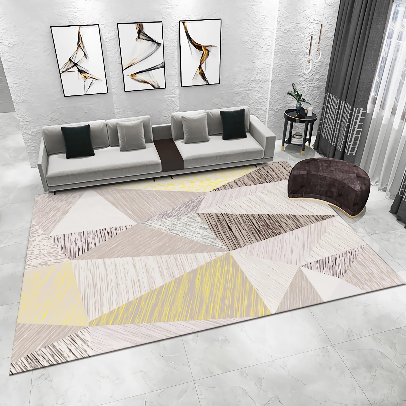 Tapis garçons géométrique triangle pour créer un coin jeu accueillant