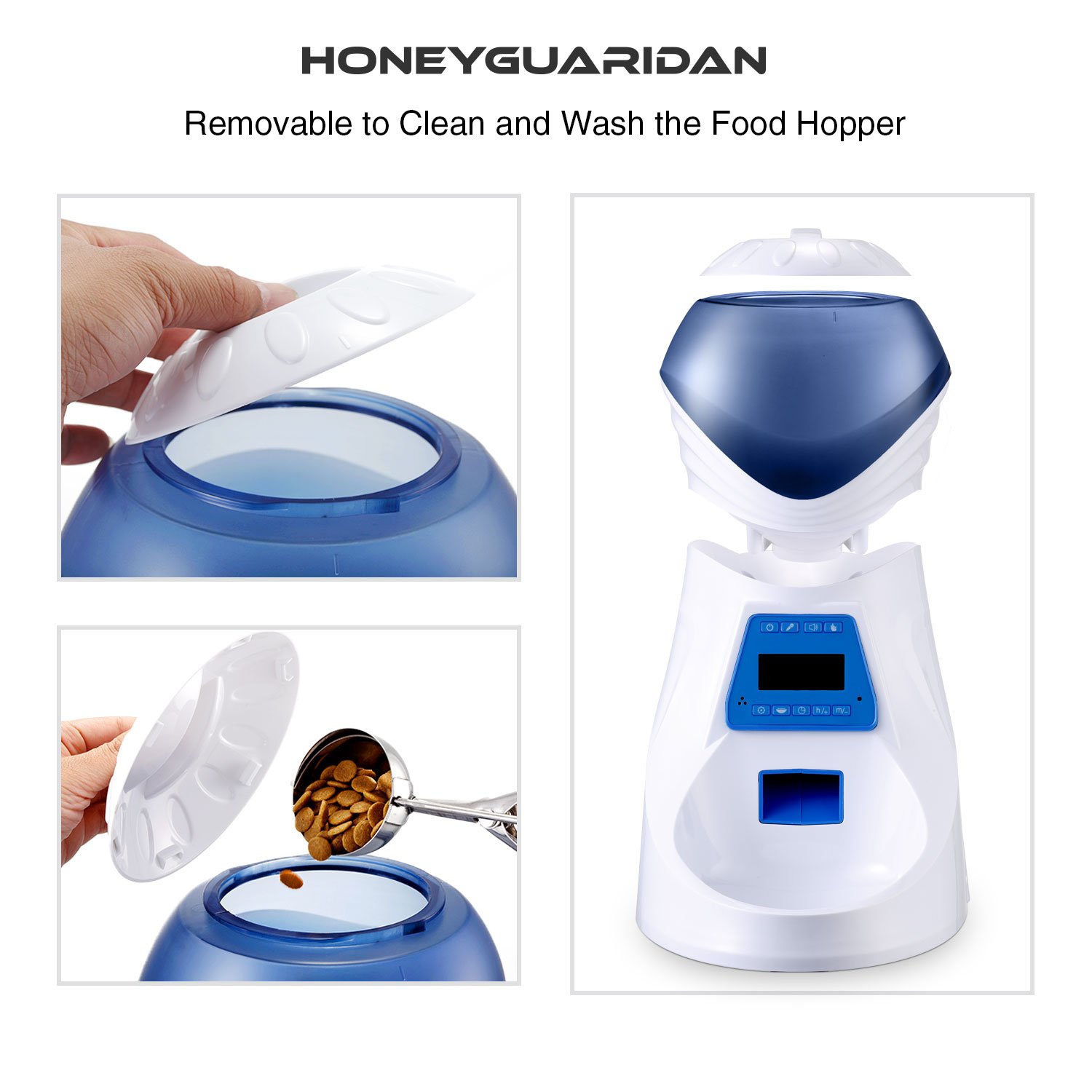 honeyguaridan a26 automatic pet feeder