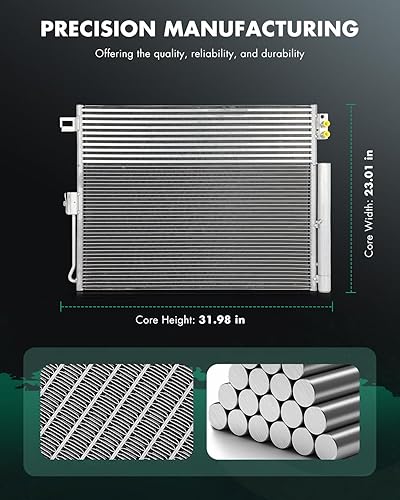 Vista 59 de SCITOO Aire acondicionado condensador compatible con Chevrolet, para modelos GMC - Silverado 2500 HD 2015-2019 - Sierra 2500 HD 2015-2019 - 6.0L