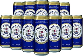 Flensburger Pilsener German Pils 500ml Cans (12 Pack) - 4.8% ABV