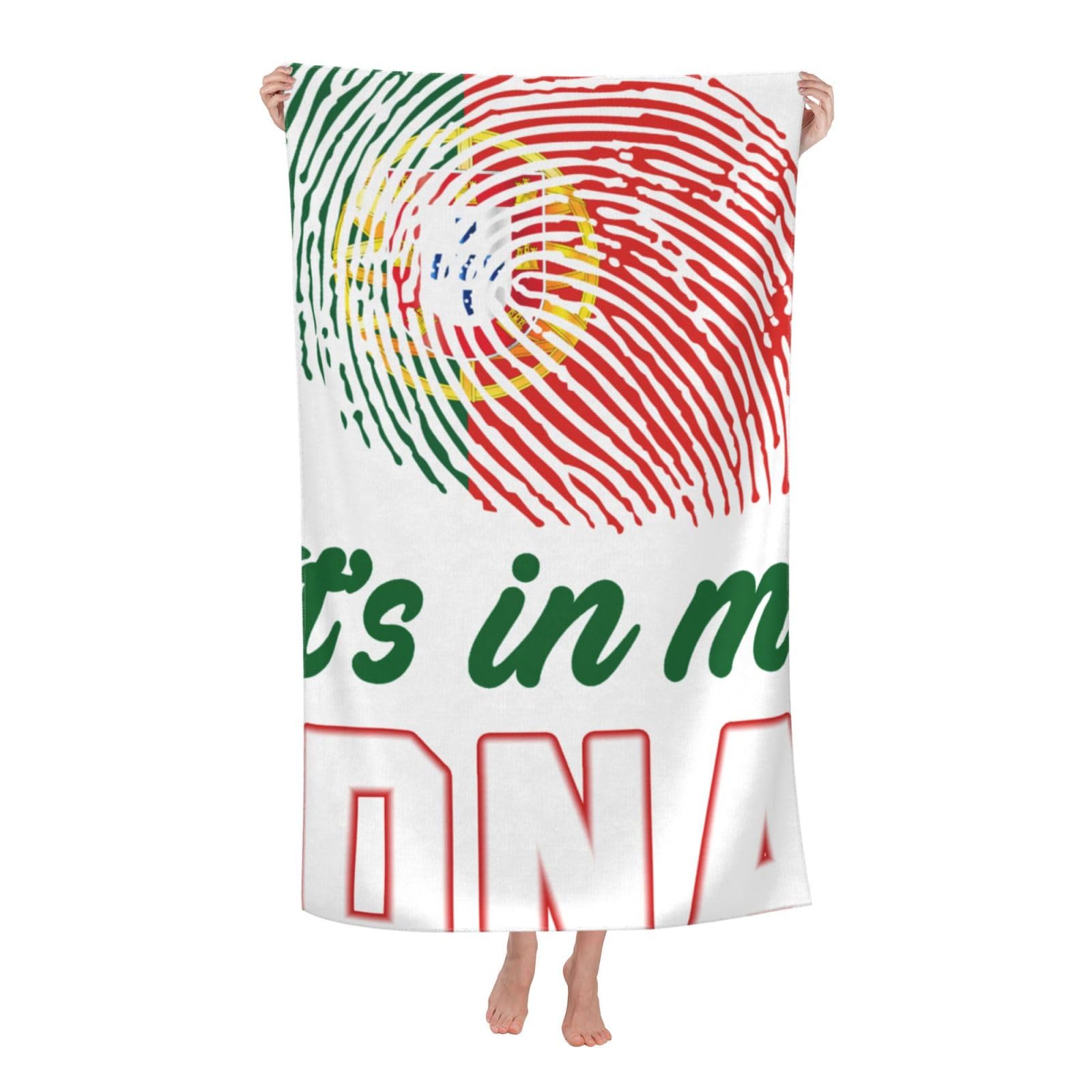 LSRCPD Beach Towel Portugal It's in MyMicrofiber Beach Towels Blanket Oversized Tropical Big Extra Large XL Pool Towels Quick Dry Sandproof for Women Girls Kids