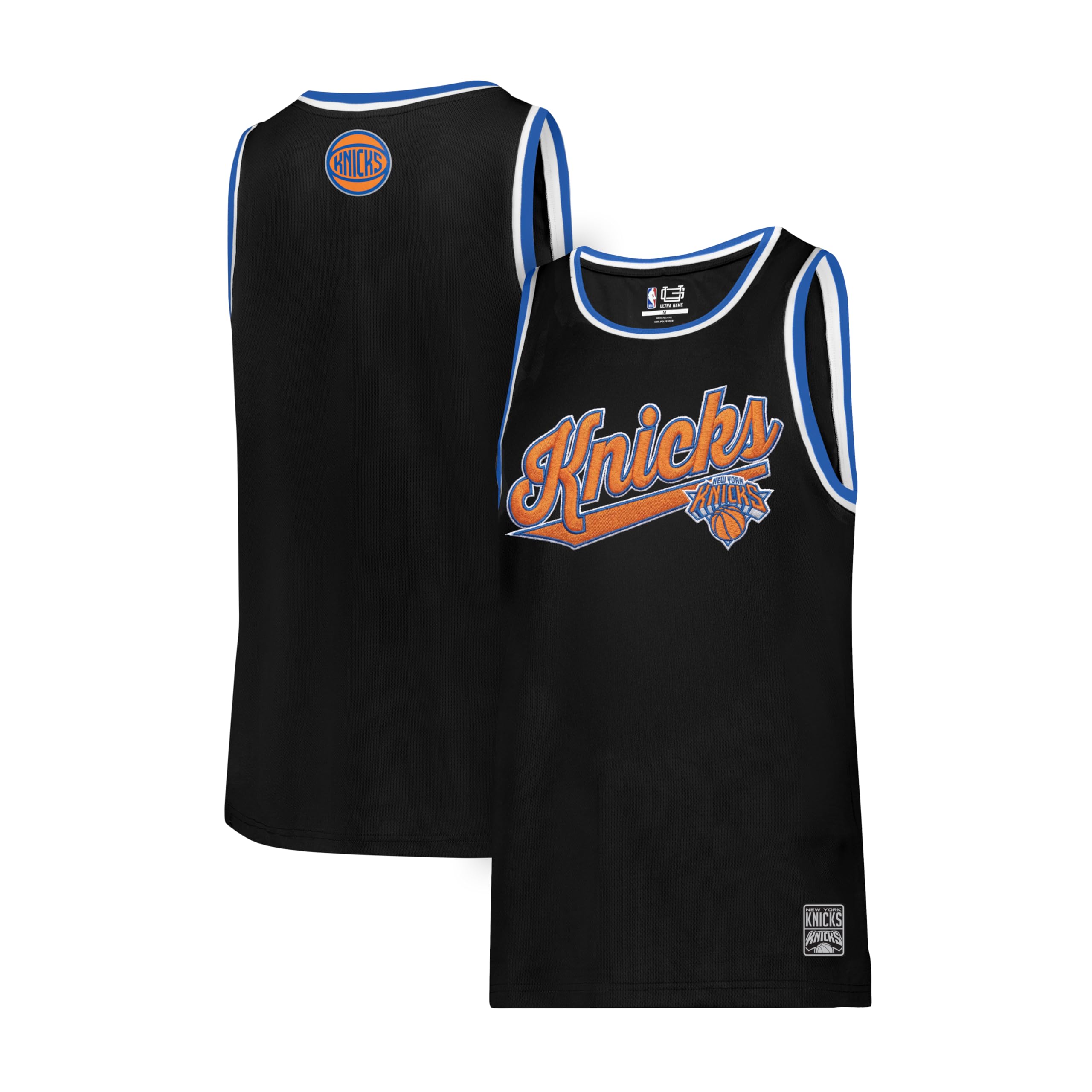 Ultra Game Men's NBA Official Super Soft Sleeveless Tank Top Muscle T-Shirt - Black
