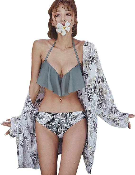 Amazon Boluory 水着 レディース ビキニ ショートパンツ セクシー 3点セット 花柄 海水浴 温泉用 ビキニ セパレーツ 通販