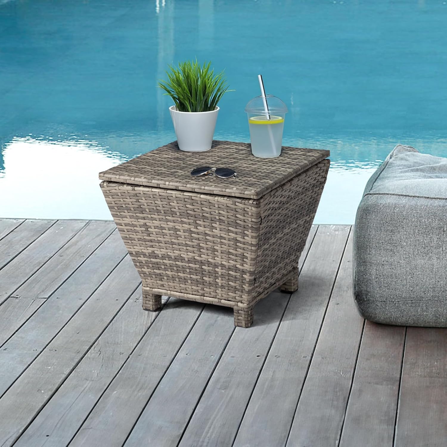 Side Table with Storage