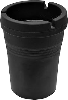 Custom Accessories 93365D Black Smokeless Ashtray,0.3