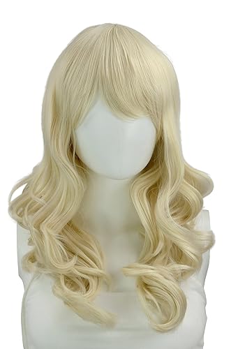 Vista 18 de Epic Cosplay Hestia Dark Plum Cosplay peluca rizada de 22 pulgadas