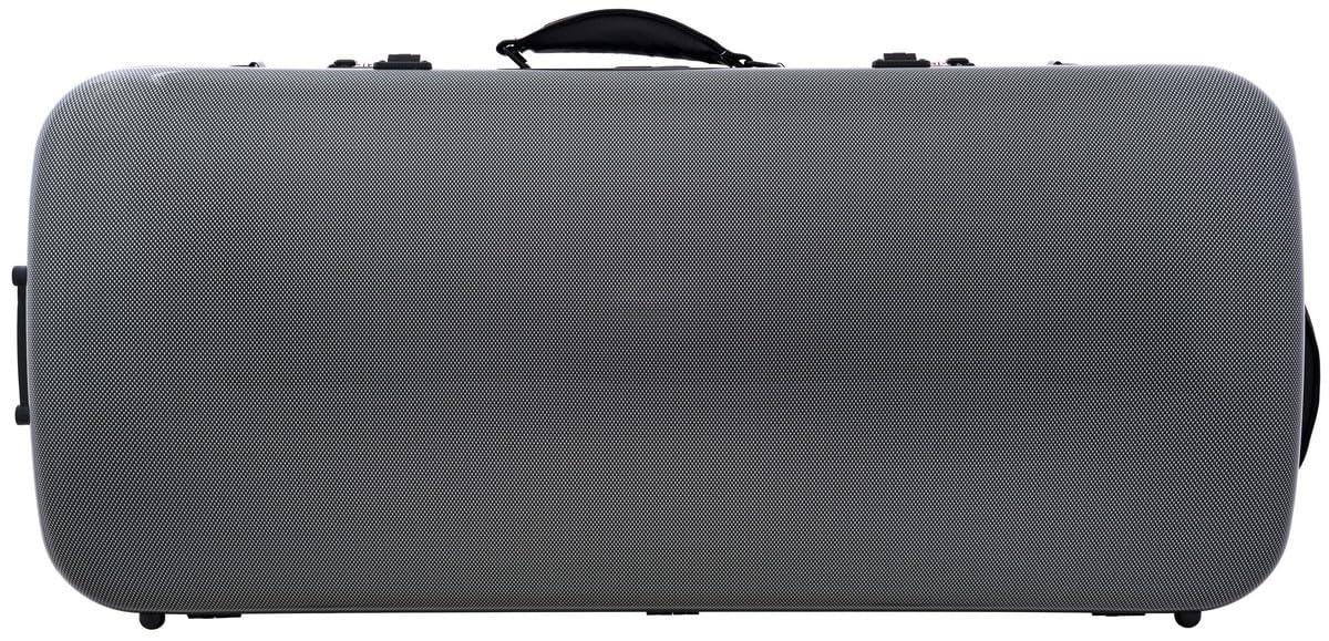 Doppelkoffer für Geige 4/4, Bratsche 36-43 Fiberglass Hybrid Point Schwarz M-case