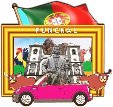 Orlaybar Funchal Portugal Decorative Magnet 3D Refrigerator City Travel Souvenir Tourist Gifts Handmade Craft Fridge Magnet Home Decoration -836