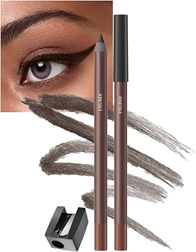 Eyeliner Pencil, Waterproof Eyeliner Pen, Highly Pigmented, Smudge-Proof & Lasts All Day, Creamy-Smooth Eye Liner Pencils, Hypoallergenic for Sensitive & Mature Eyes Brown