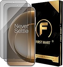 FIRST MART Military-Grade Matte Anti-Glare Tempered Glass for OnePlus 15 5G (6.8 Inch) With Edge to Edge Screen Coverage and Easy Installation Kit | Matte (Pack of 2)
