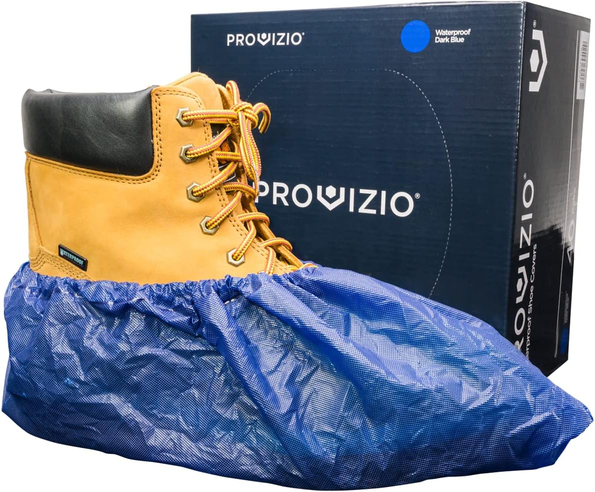 Waterproof Shoe Covers Disposable Non Slip Extra Large Boot Cover - (40 Pairs)
