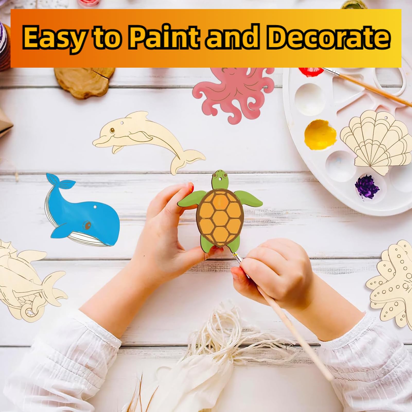 288-tlg. Holztiere Bastelset - Kinder Basteln Mit Holzfiguren & Strasssteinen