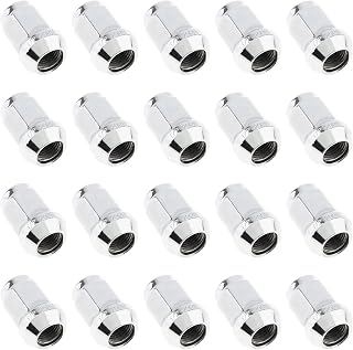 Wheel Lug Bolts Compatible with Dodge for Nitro 2007-2012 Lug Nuts 1/2-20 1.38inch Tall 3/4inch Hex Closed End Chrome Plated Wheel Lug Nuts