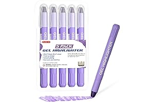 Shuttle Art 5 Pack Purple Gel Highlighters