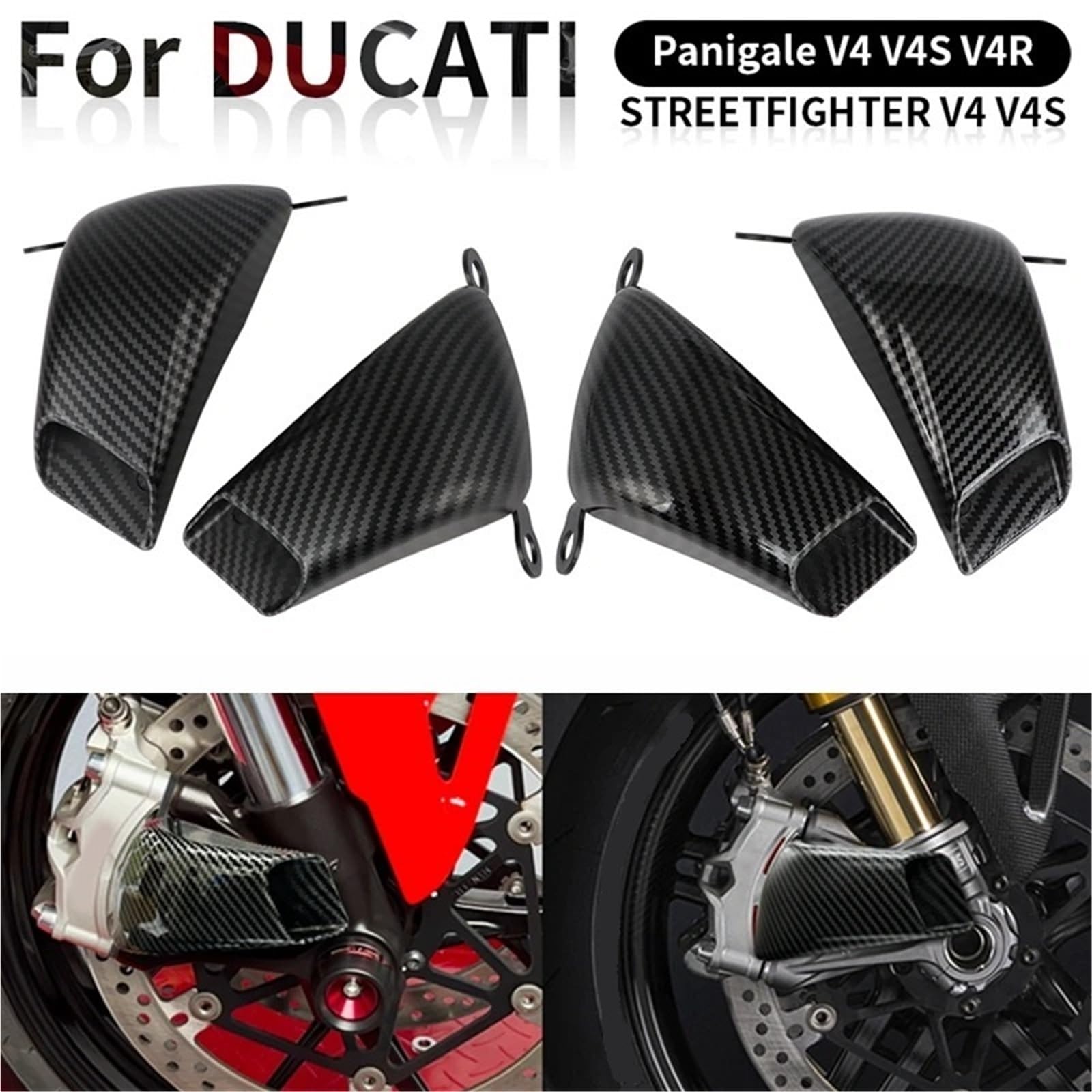 Brake Caliper Cooler Do Panigale V4 V4S V4R osłona chłodnicy zacisku przewodu powietrznego Caliper Bracket Radiator Cover