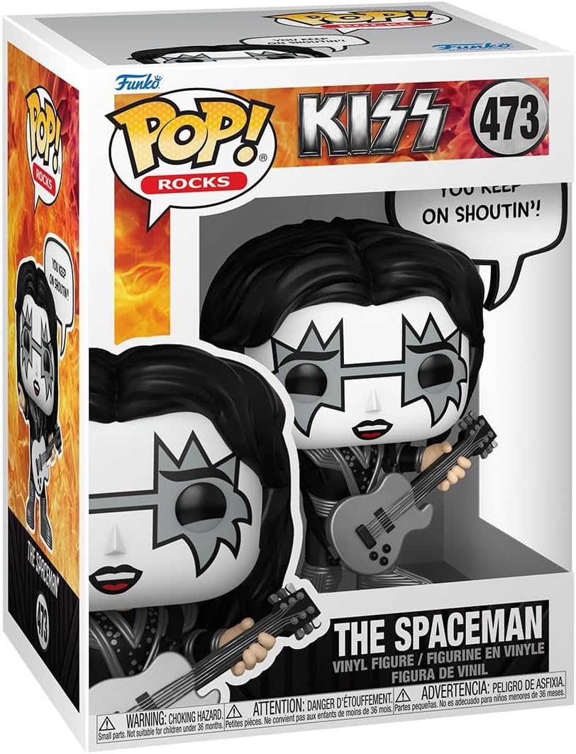 Funko Pop! Sayings: The Spaceman - (Rock and Roll All Nite) - KISS - Collectable Vinyl Figure - Gift Idea - Official Merchandise - Toys for Kids & Adults - Music Fans - Model Figure for Collectors