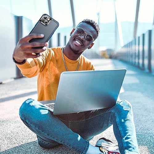 Miniatura 8 de SPIDERCASE Funda para iPhone 14iPhone 15, protección contra caídas de grado militar de 15 pies, antideslizante, paquete de 2 protectores de pantalla