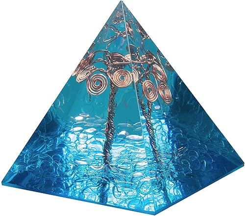 Miniatura 10 de Rockcloud - Figura de piedra piramidal curativa de cristal para meditación, reiki, equilibrio