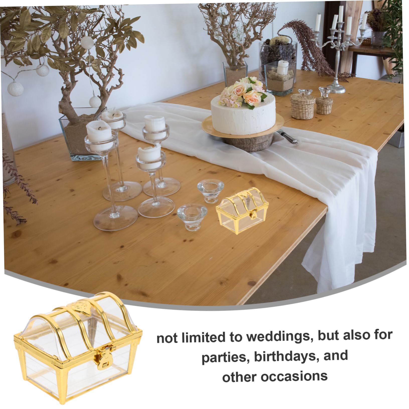 Amosfun 5 Set Di Contenitori Per Caramelle Per Feste Cioccolatini Dolciumi Scatole Per Caramelle Scatole Per Bomboniere Decorazioni Eleganti 12 Pezzi * 5