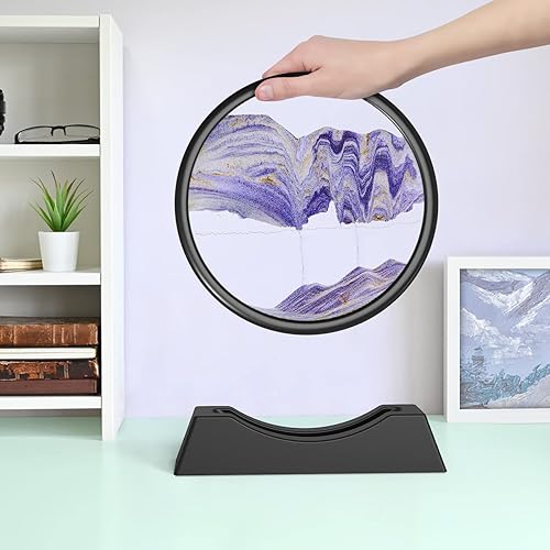 Miniatura 5 de Fitifun Arte de arena en movimiento, arte de arena, movimiento líquido, arena en movimiento, pintura de arena 3D para decoración del hogar y oficina