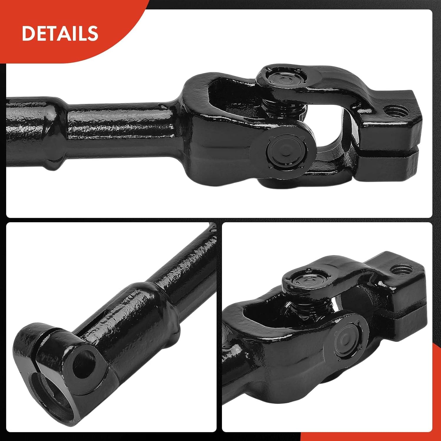 A-Premium Lower Intermediate Steering Shaft Steering Column Shaft Compatible with Dodge Ram 1500 2002-2005 (4WD or RWD), Ram 2500 2003-2005 (RWD Only), Ram 3500 2003-2005 (RWD Only)