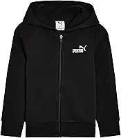 Moletom com capuz masculino Essential Basics com logotipo e zíper, moletom de lã, bolsos frontais