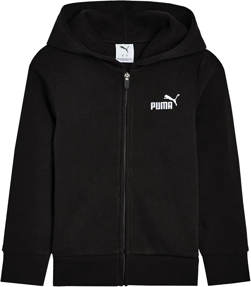 Moletom com capuz masculino Essential Basics com logotipo e zíper, moletom de lã, bolsos frontais