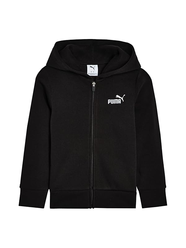 Puma Boy's Essential Basics Fleece Zip Up Hoodie, Puma Black, 6 by PUMA - Used condition - US$37.01