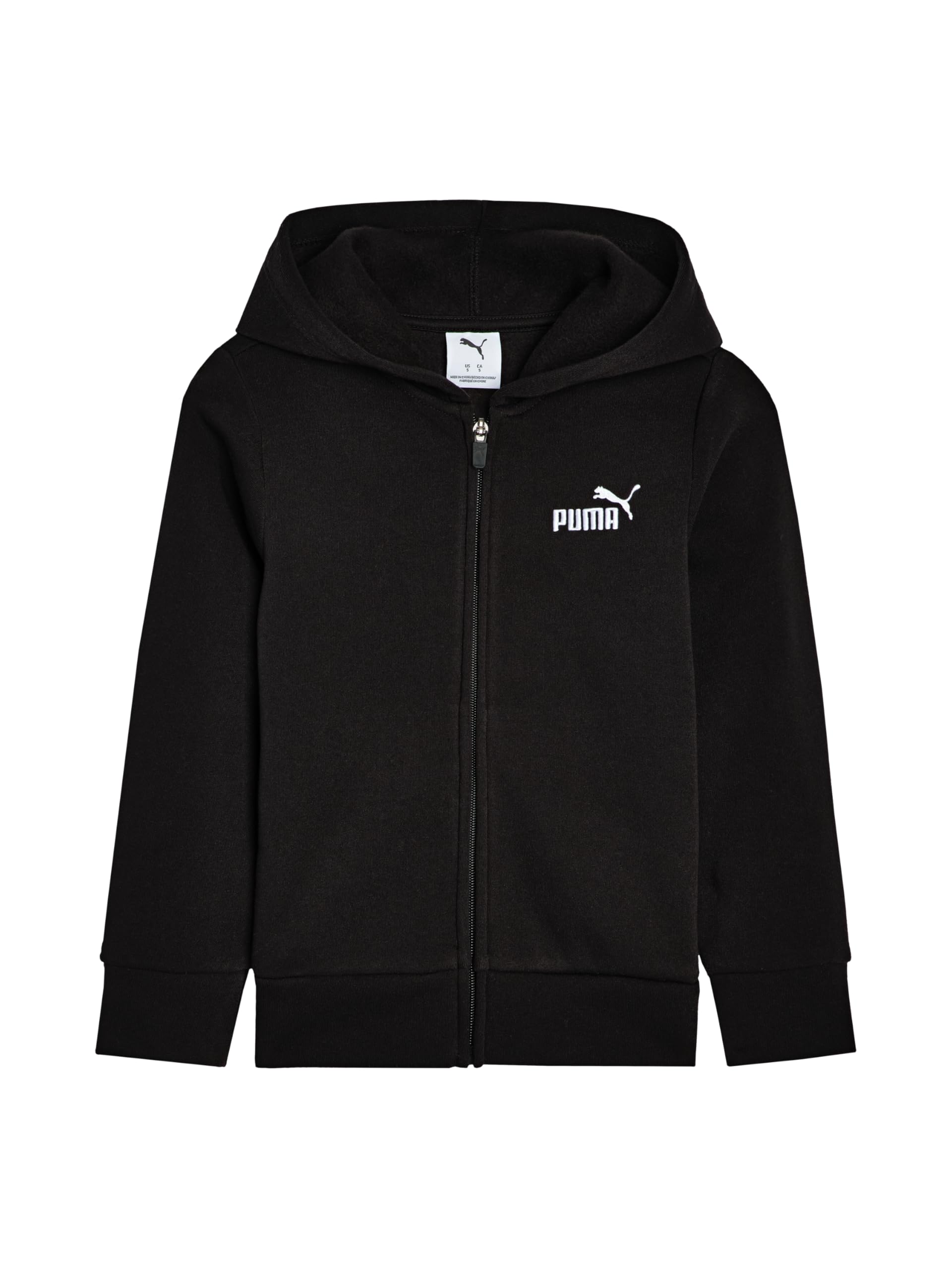 

                                                    Puma Boy's Essential Basics Fleece Zip Up Hoodie, 