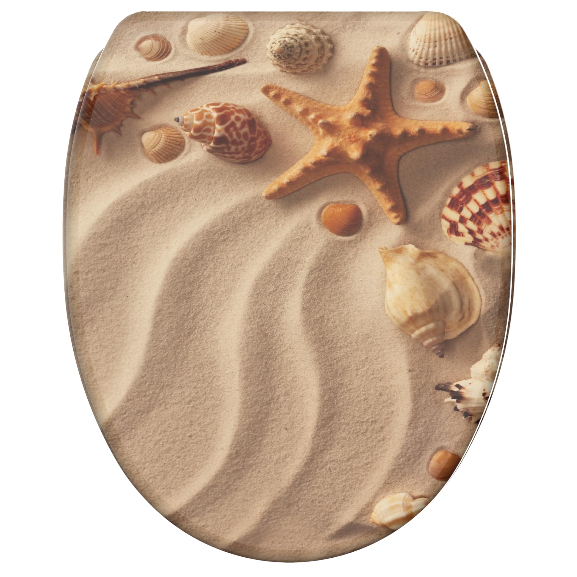 Sanilo Soft Close Toilet Seat with Quick Release, Toilet Lid Detachable at the Press of a Button, Easy Installation from Above (Sanibel) โ image 1