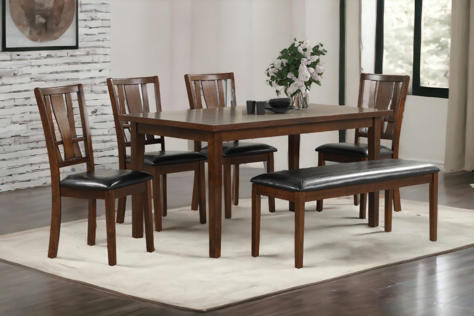 HomeStock Eclectic Exclusivity 7 Piece Dining Set Consist