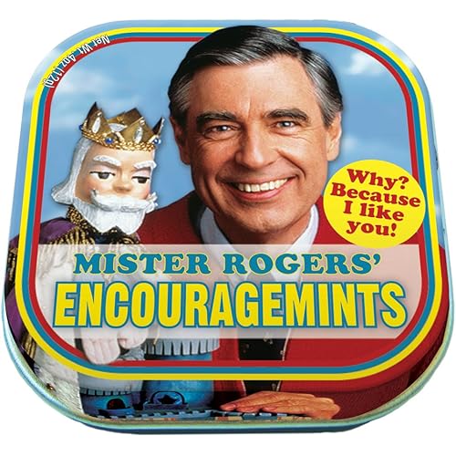 The Unemployed Philosophers Guild Mister Rogers' EncourageMints Breath Mints, 1 Tin, Net Wt .4oz (12g)