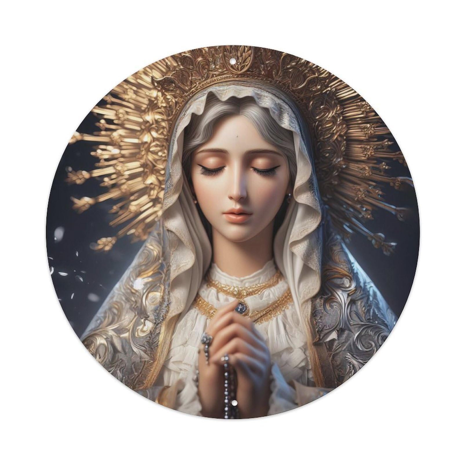 The Great Virgin Mary Religious Metal Tin Sign