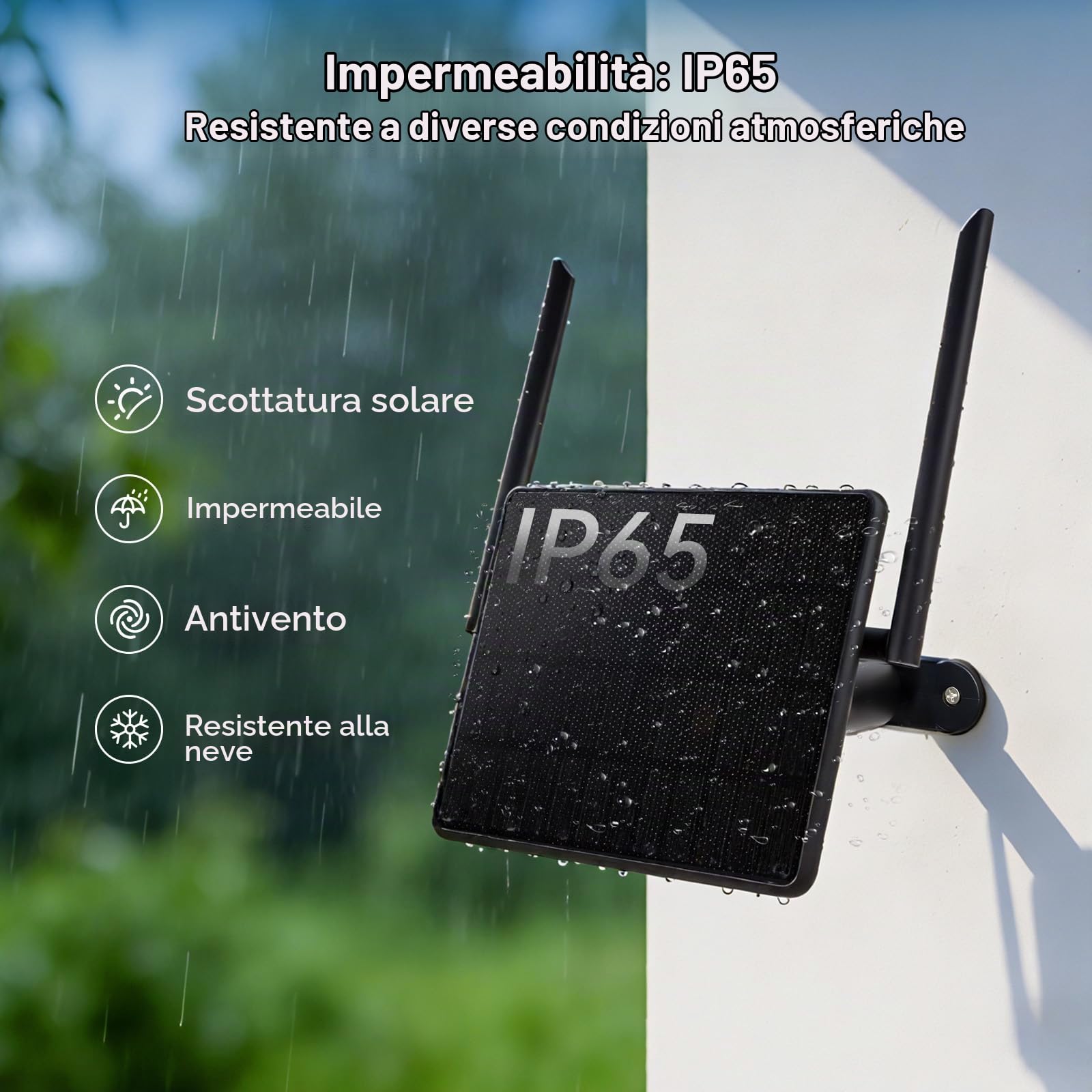 ELECROW Nodo Solare Esterno Meshtastic con GPS e nRF52840, Ripetitore ThinkNode M6 con Pannello Solare 6W e Batteria 7000mAh, Stazione IP65 per Off-Grid (868 MHz)