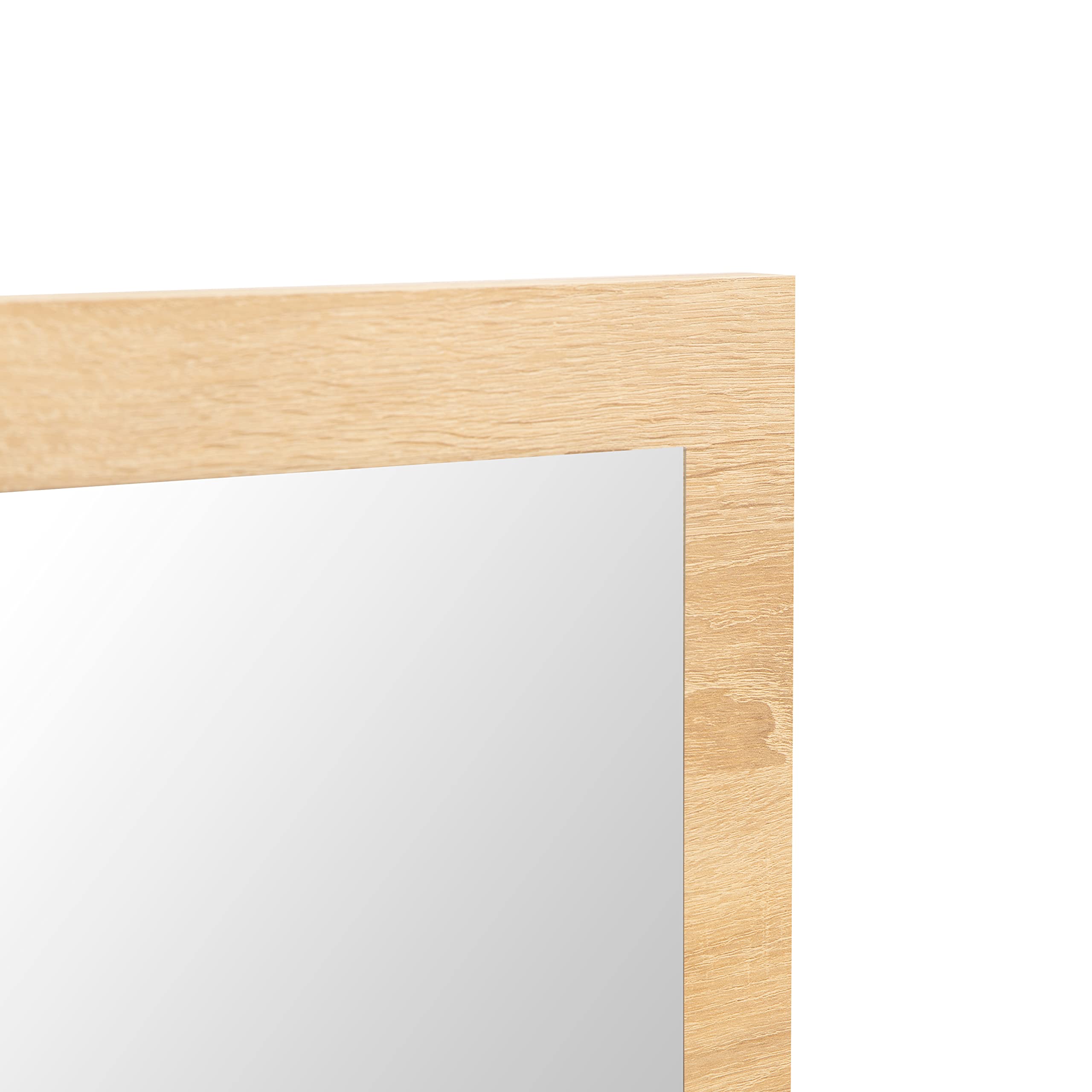 duehome | Recibidor Dos cajones y Espejo, Mueble de Entrada Acabado en Cambria y Blanco, Modelo Nuka, Medidas: 115 cm (Largo) x 26 cm (Fondo) x 85 cm (Alto)