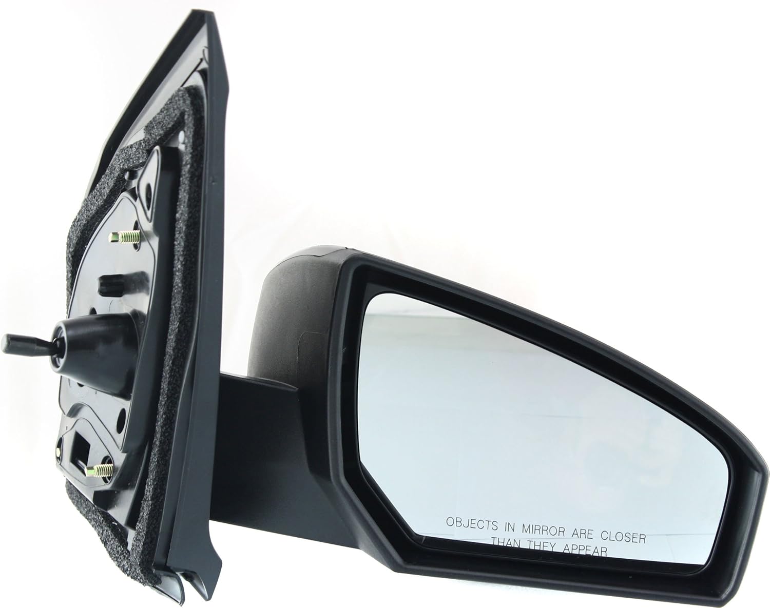 Kool Vue Side Mirror Set For Nissan Sentra 2007-2012, Base Model, Paintable, Manual Adjust, Non-Fold, Non-Heated, No Signal Light, Door Mirrors, Set of 2, Driver and Passenger Side