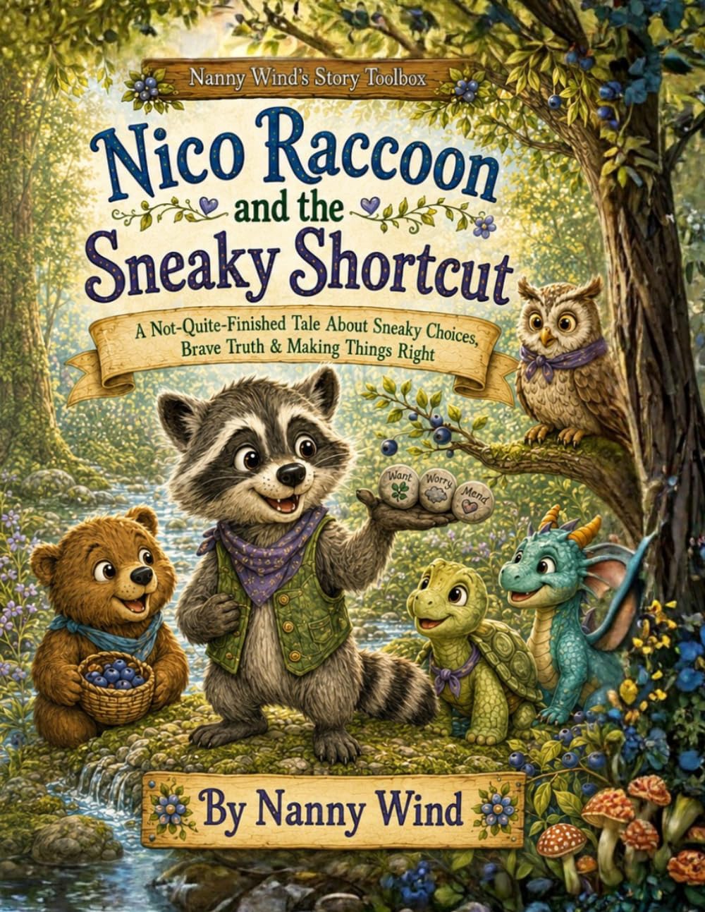 Nico Raccoon and the Sneaky Shortcut: A Not-Quite-Finished Tale About Sneaky Choices, Brave Truth & Making Things Right (Nanny Wind's Story Toolbox)