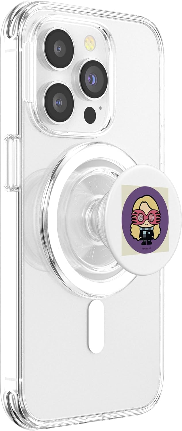 Harry Potter Luna Lovegood Cute Cartoon Style Portrait PopSockets MagSafe PopGrip for iPhone