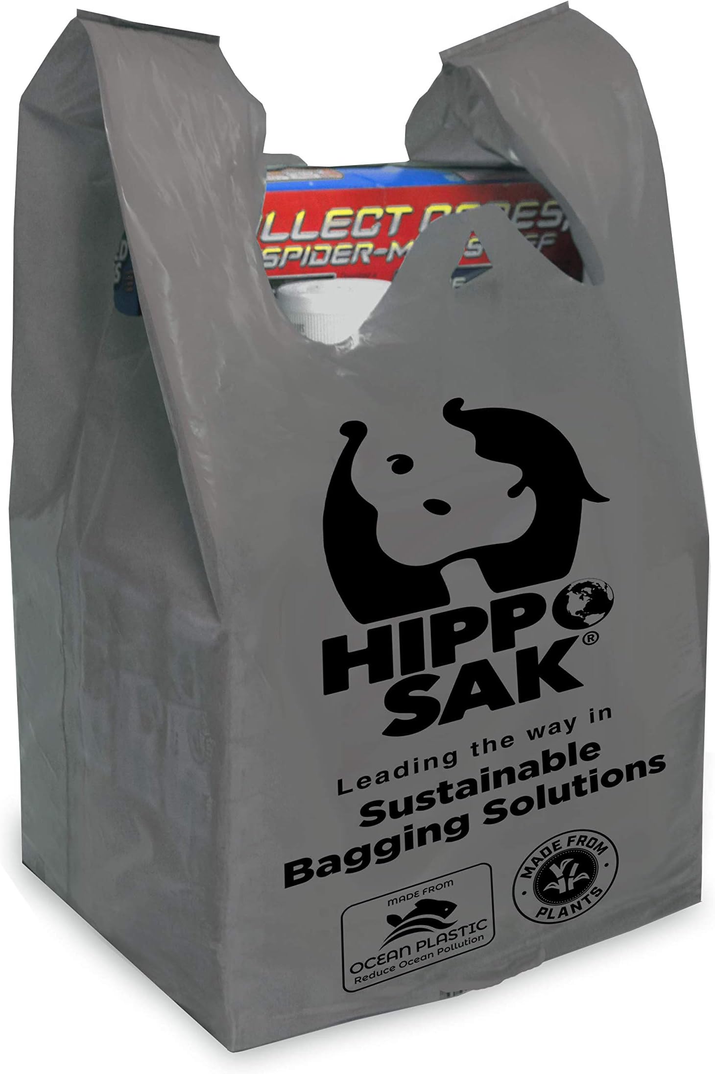 Hippo Sak Recycled Ocean Plastic Reusable Bags, 360 count