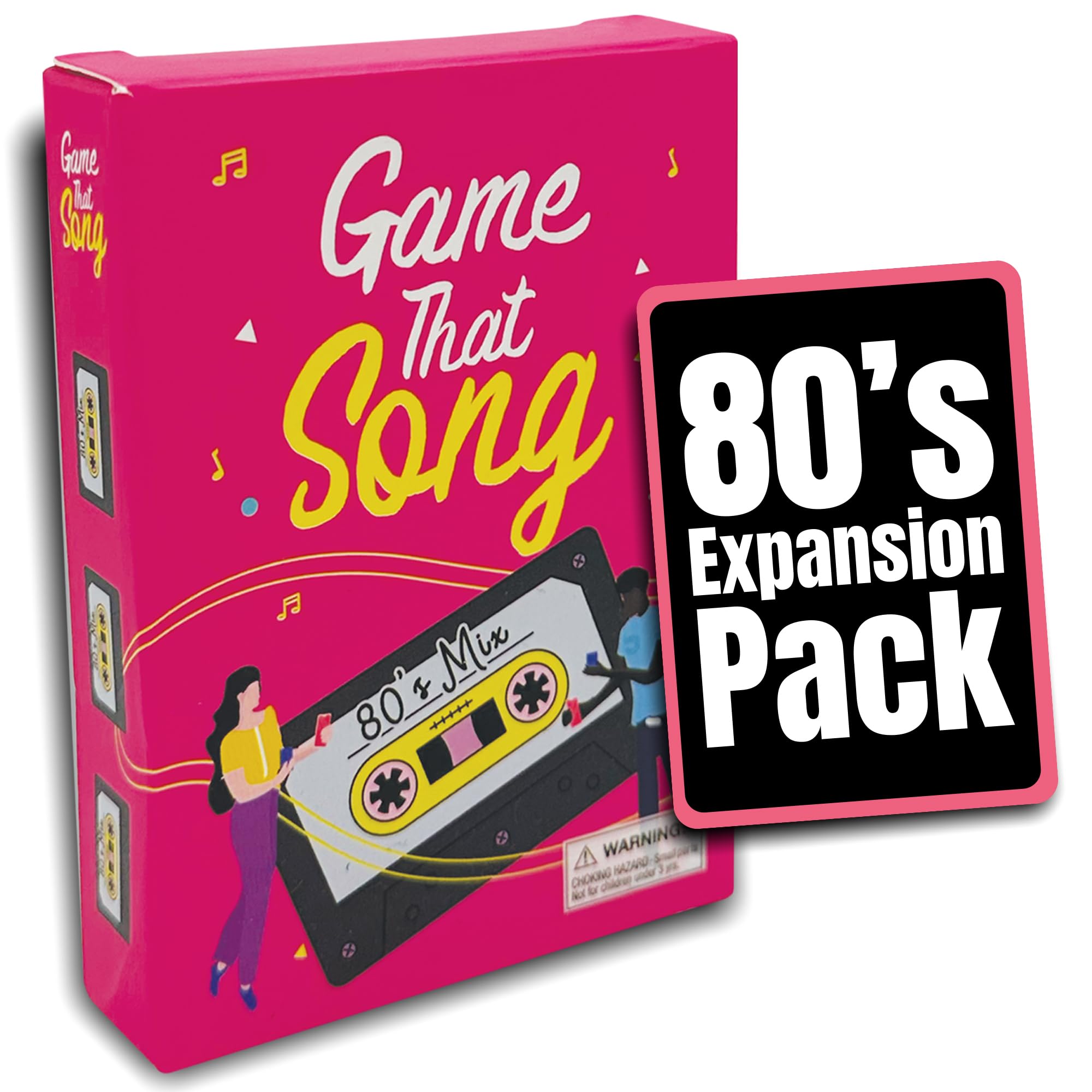 Game That Song 80's Mix Expansion - 50 New Cards - Music Card Game for Family, Adults, and Teens. Hilarious, Addictive, and Competitive Fun for Game Nights!