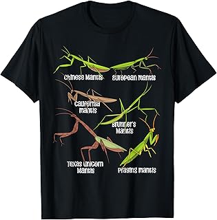 Praying Mantis Lover Kids Insects Species Praying Mantis T-Shirt