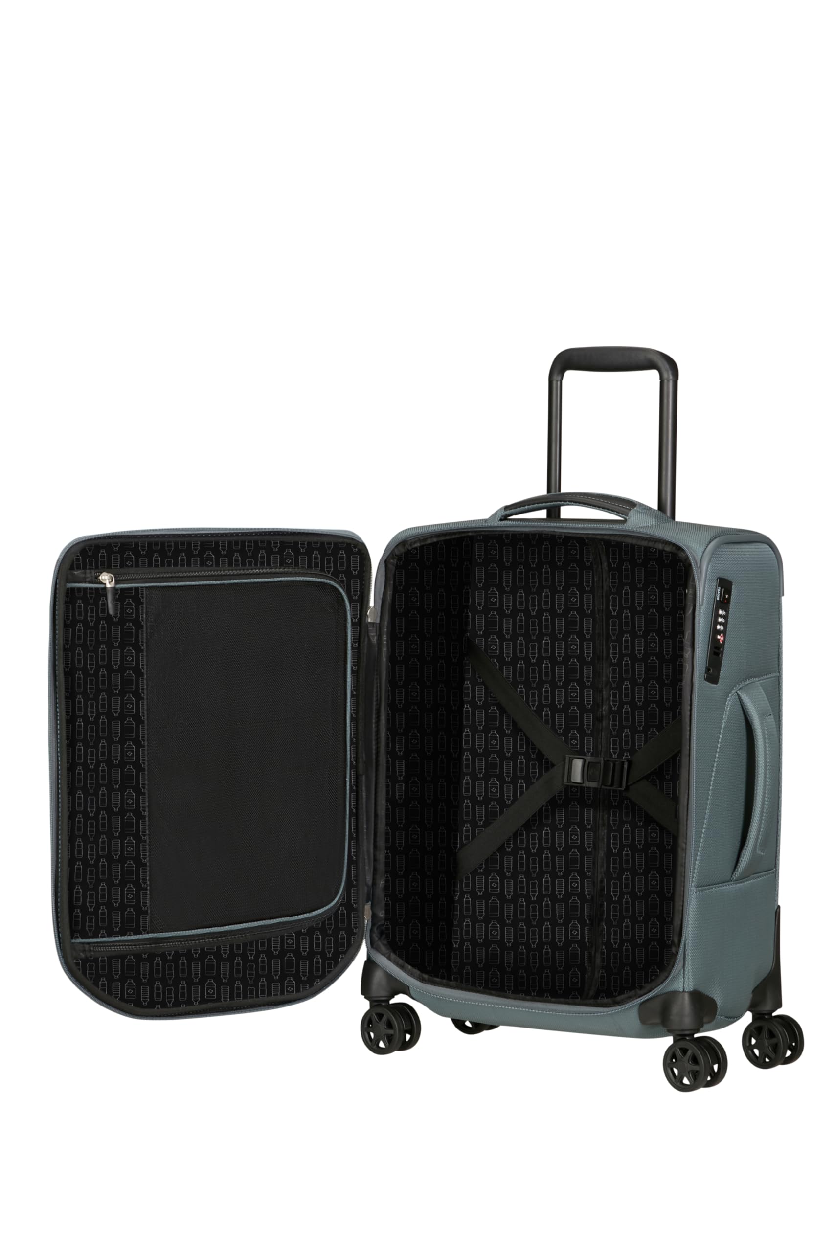 Samsonite Spark SNG ECO - Spinner S (długość: 40 cm), do przenoszenia, 55 cm, 43 L, Zielony (Forest)