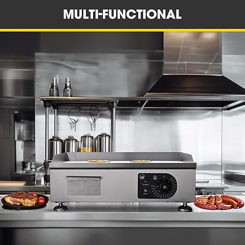 Miniatura 8 de WeChef 3000 W 22 "Plancha eléctrica para encimera comercial de placa plana para restaurante barbacoa