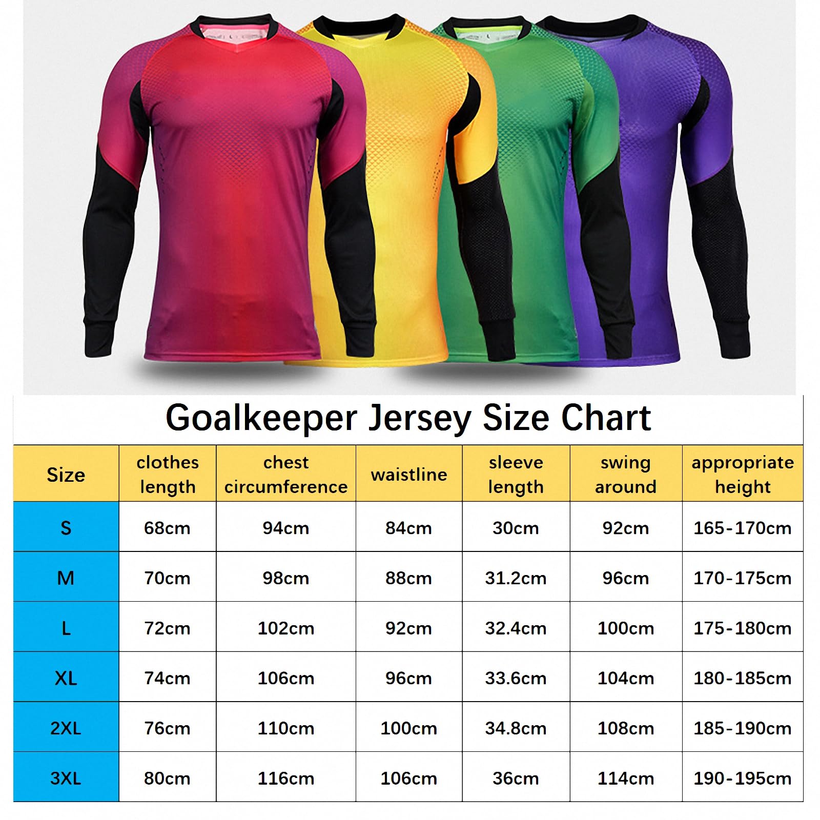 Maglia da Portiere da Calcio Estiva a Maniche Corte, Maglia da Portiere da Calcio Traspirante ad Asciugatura Rapida, Felpa da Allenamento da Uomo all'aperto